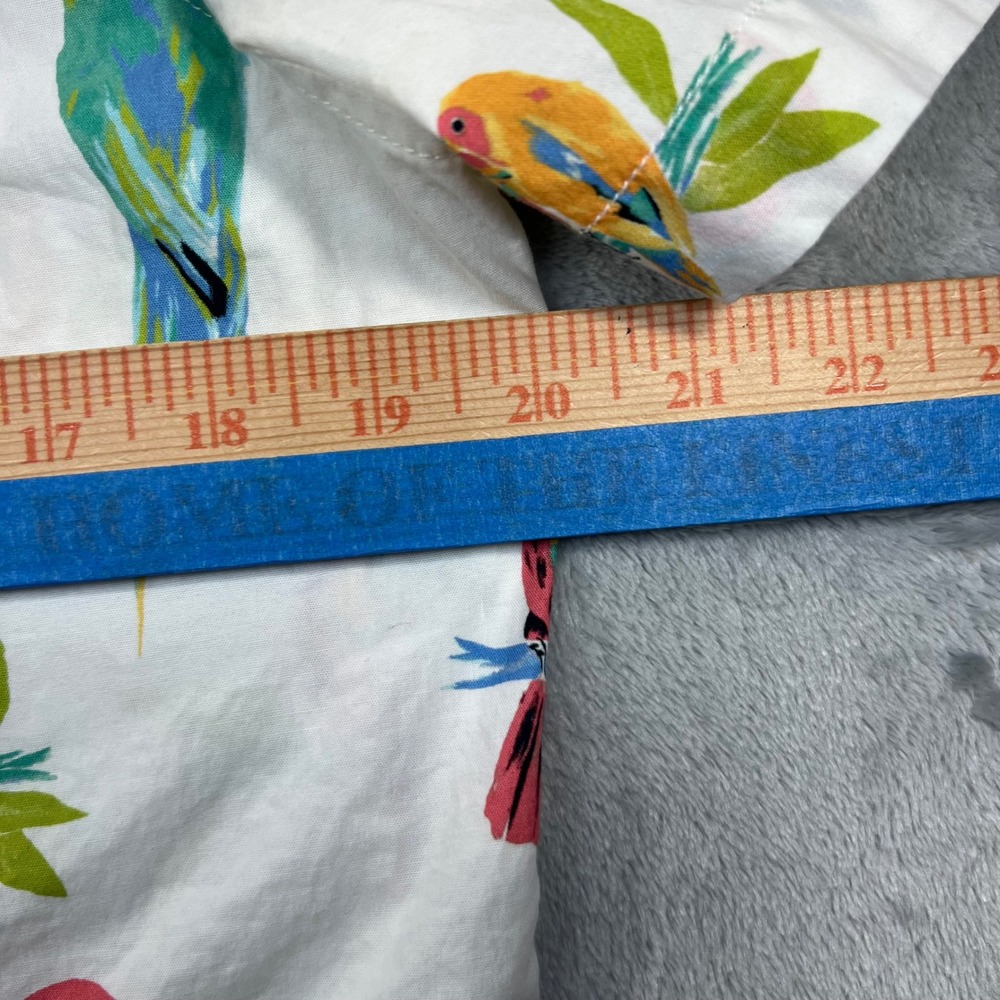 CHUBBIES Button Down Shirt Mens Small White Parrot Toucan Tropical - Picture 12 of 16